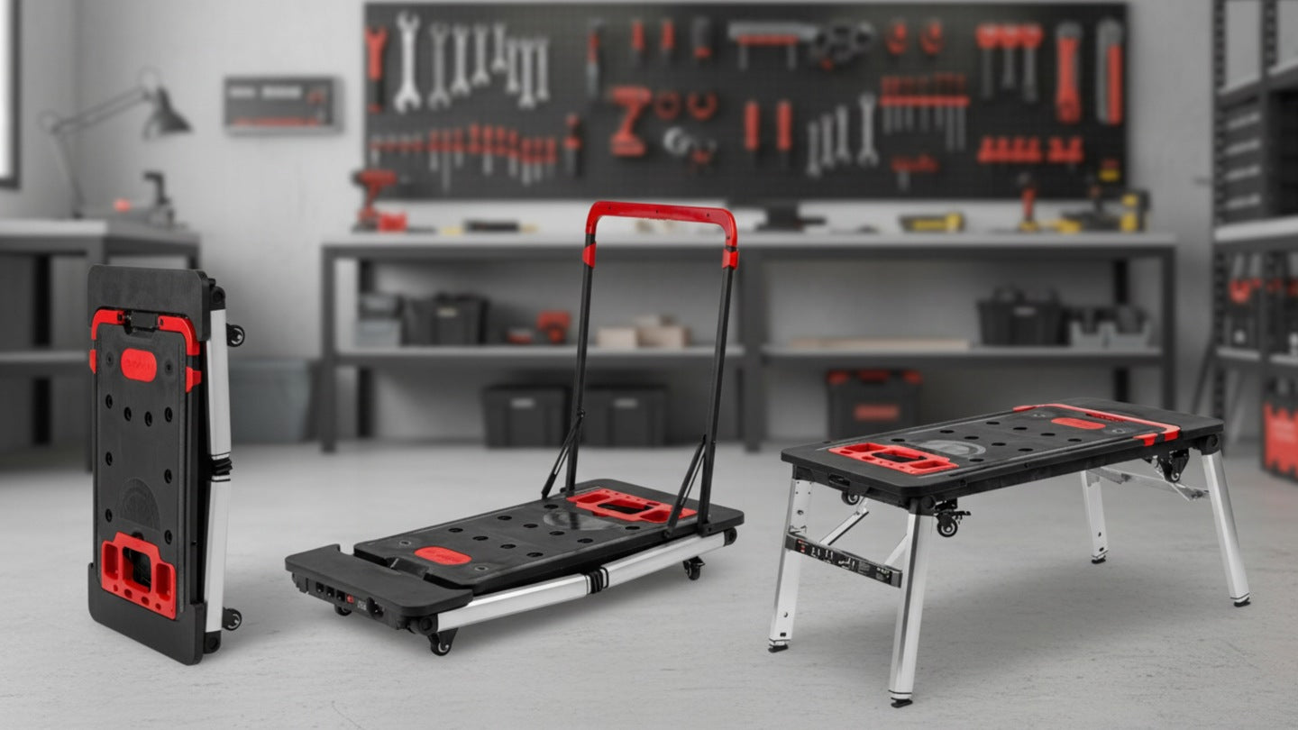 Workbench folding trolley 7in1 1085x545x780mm Proline 62001 Packaging status original