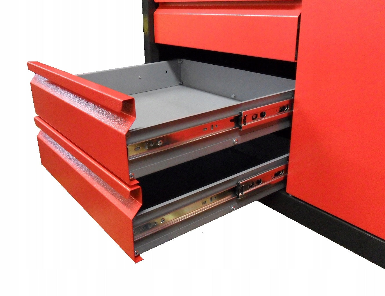 Workbench work table 170 cm, TABLETOP plywood 3 cm, 6 drawers and cabinet Manufacturer code OLM 06/30