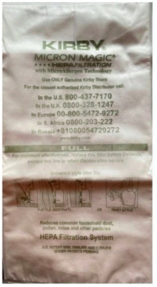 Kirby Micron Magic Filter Hepa Plus, 6 Stk. 