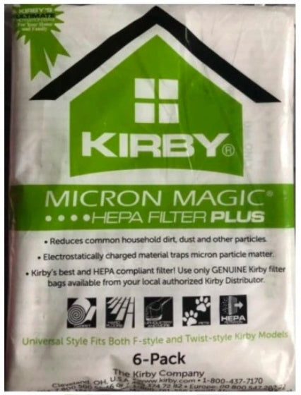 Kirby Micron Magic Filter Hepa Plus, 6 Stk. 
