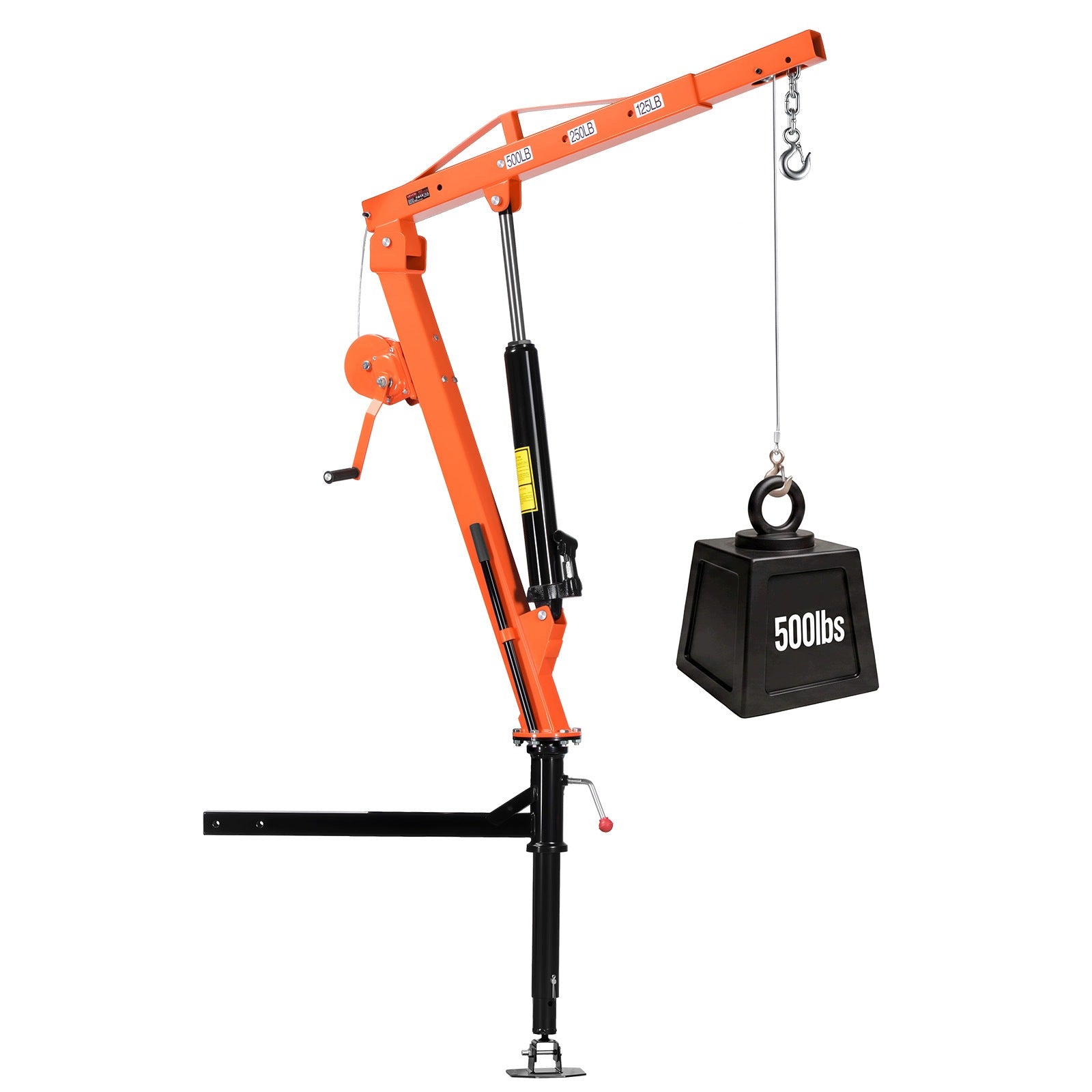 Workshop Crane Load Capacity 227KG With Manual Winch And Hydraulic Pump Brand Vevor