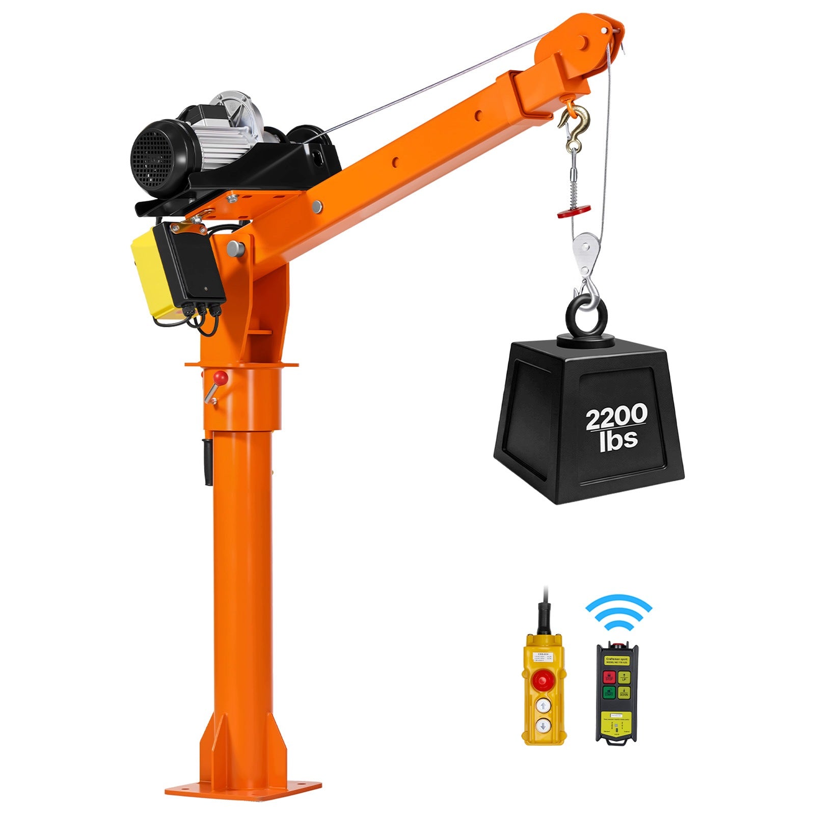 Workshop Crane Load Capacity 998KG Workshop Crane With Electric Winch