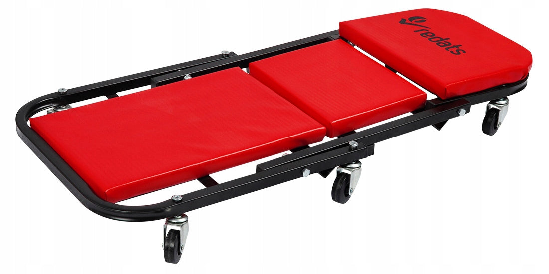 Workshop Lounger 2in1 Seat Stool Folding Trolley Under Auto Brand Redats