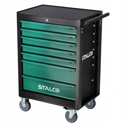 Workshop Tool Cabinet on Wheels 7 Drawers Mobile Trolley Brand Stalco