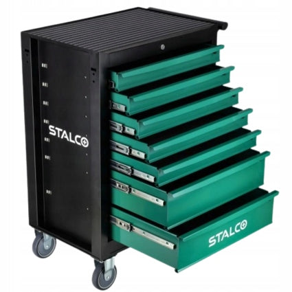 Workshop Tool Cabinet on Wheels 7 Drawers Mobile Trolley