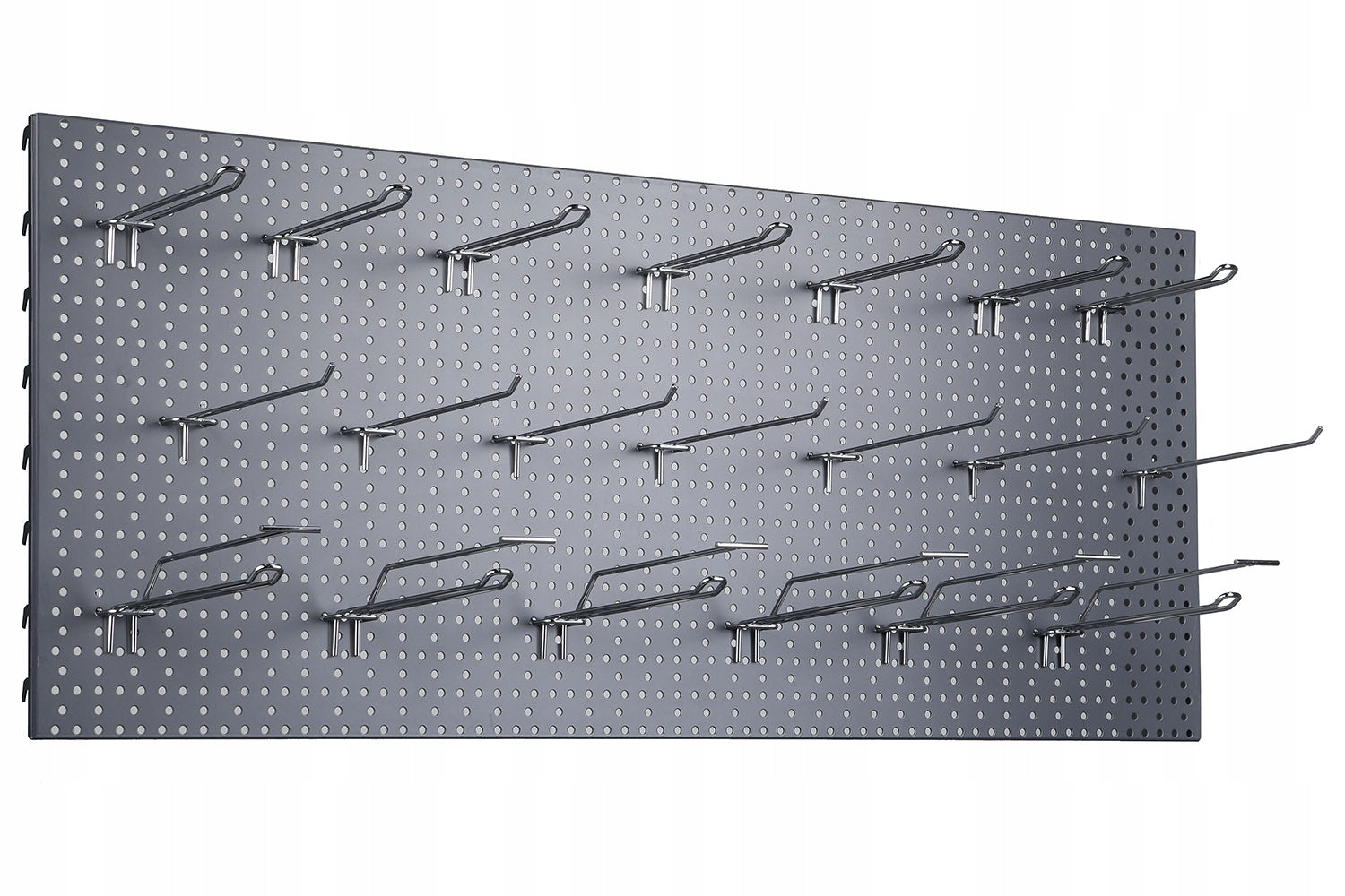 Workshop board 100x40 c.grey + 20x single pendant L-200 Kind pegboard