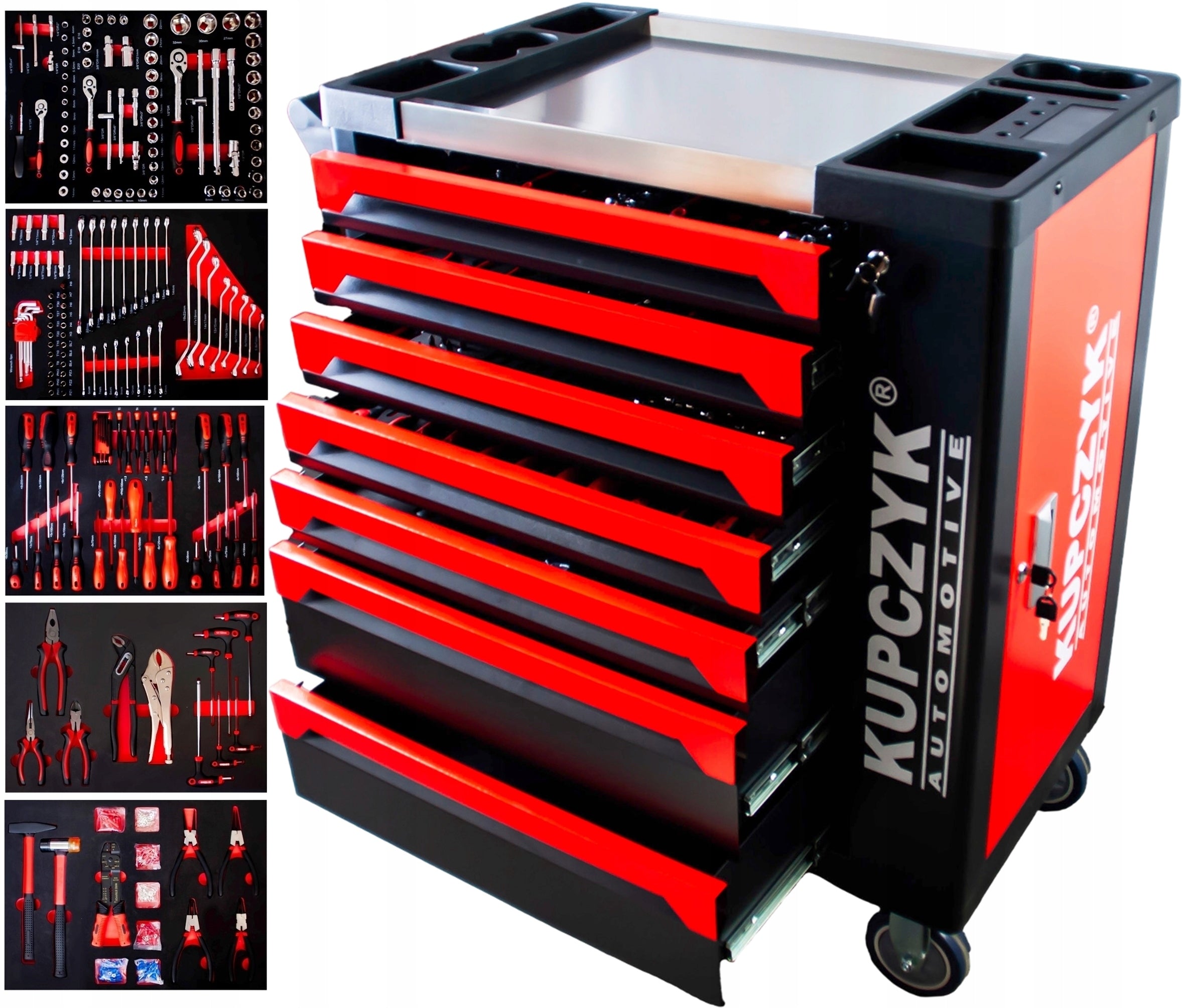 Workshop cabinet tool trolley metal worktop 420el Kupczyk