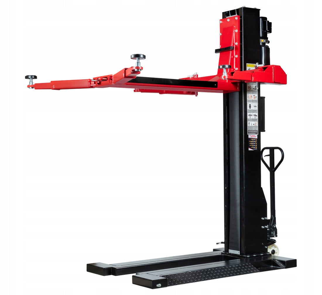 Workshop lift mobile single column automatic 2,8T Redats L-121F Total length 2470 mm