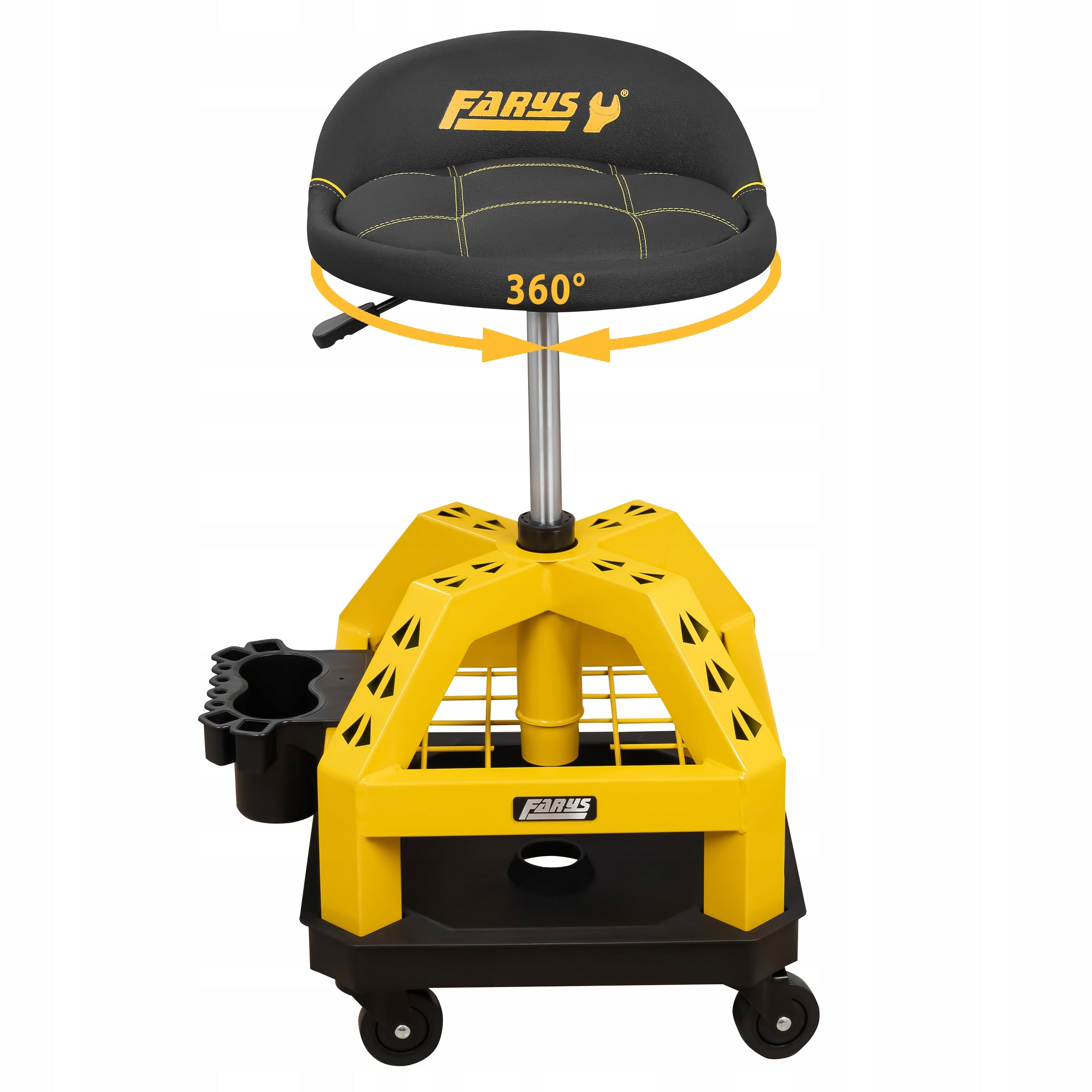 Workshop stool on wheels swivel adjustable stool seat FR9228 Brand Farys