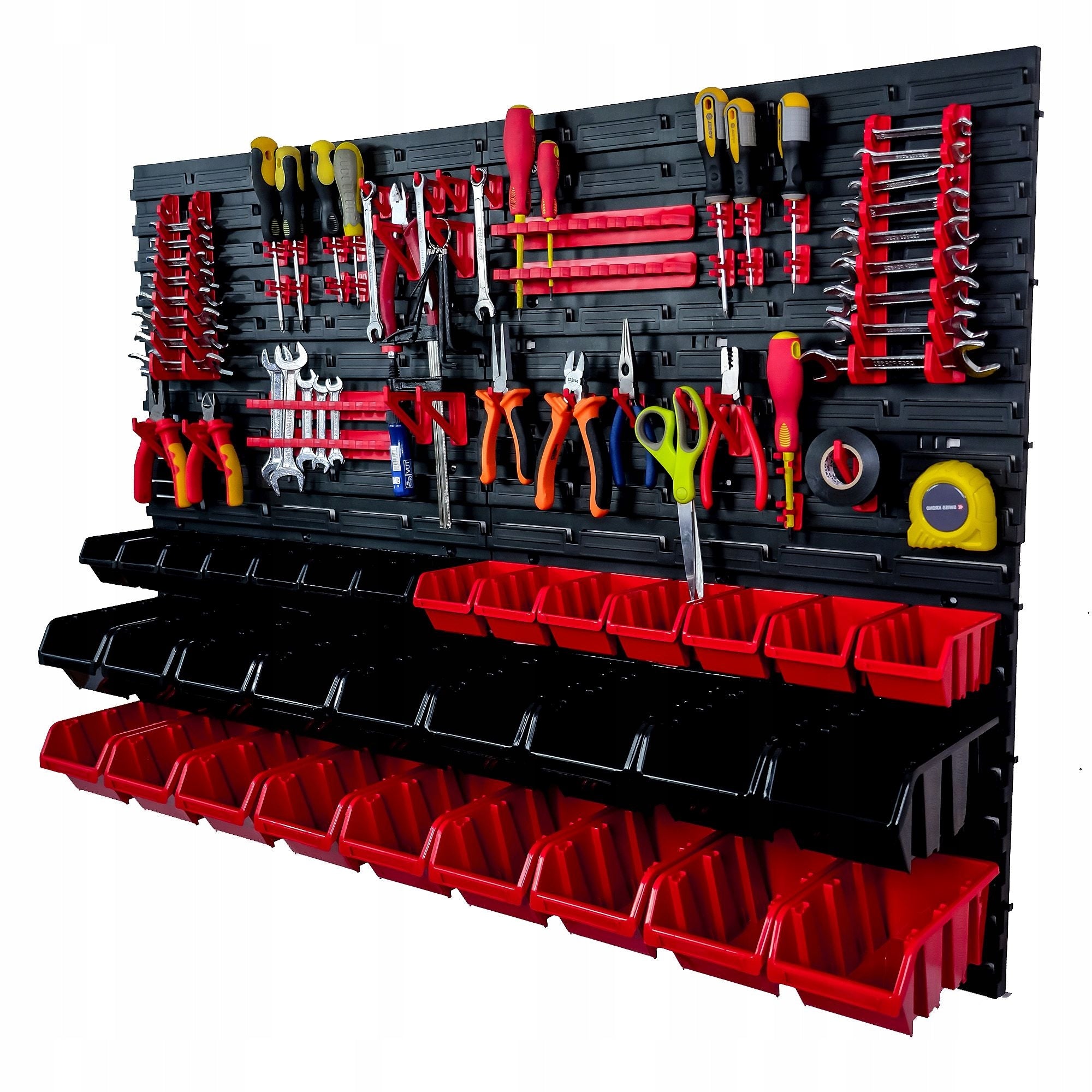 Workshop tool board 115x78 cm| garage Additional features hangable fastening holes for elements