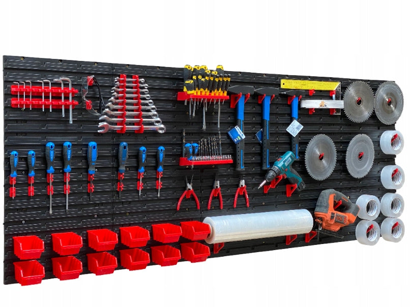 Workshop tool board TABLICO 193,5x78cm stickers 12 cuvettes