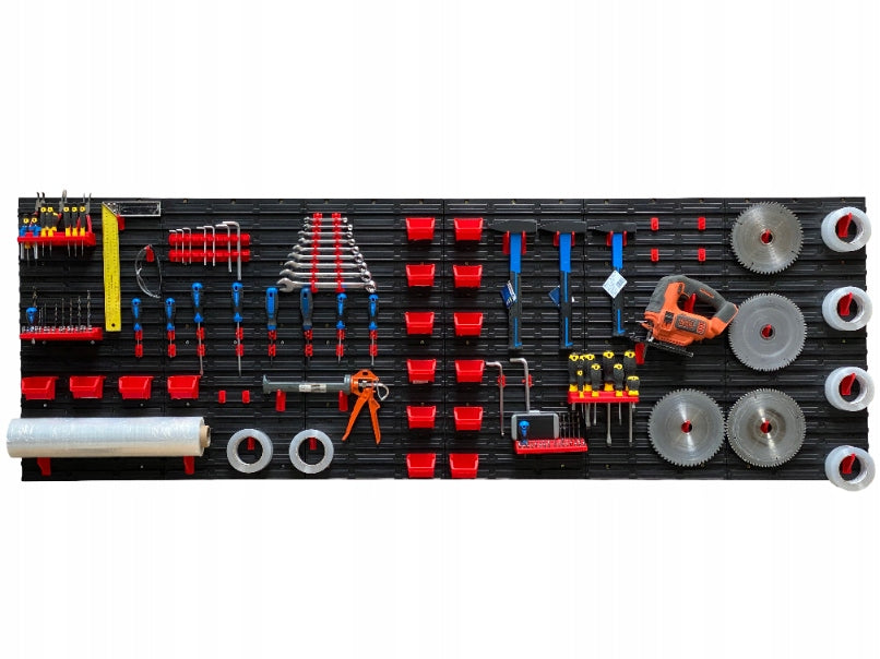 Workshop tool board TABLICO 232,2x78cm + stickers 16 cuvettes Brand no brand