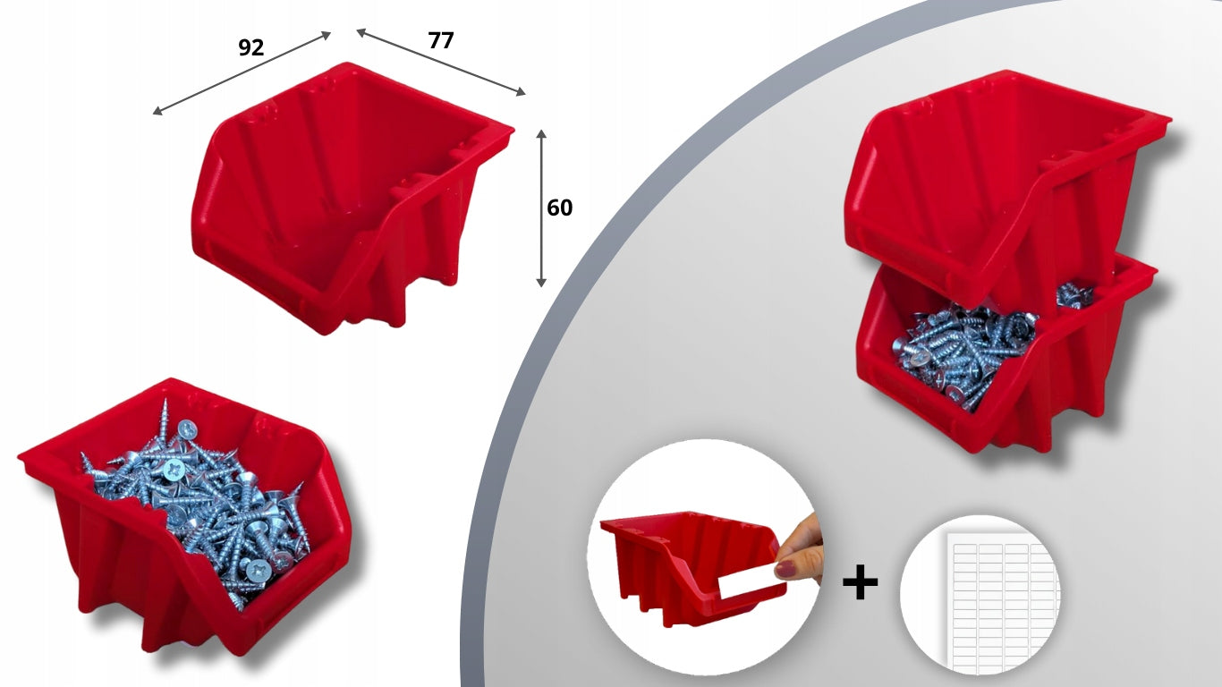 Workshop tool board TABLICO 232,2x78cm + stickers 16 cuvettes EAN (GTIN) 5905358621776