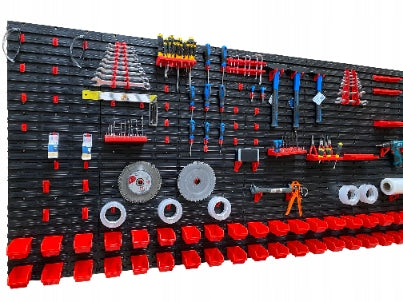 Workshop tool board TABLICO 271x117cm stickers cuvette hangers Product width 271 cm