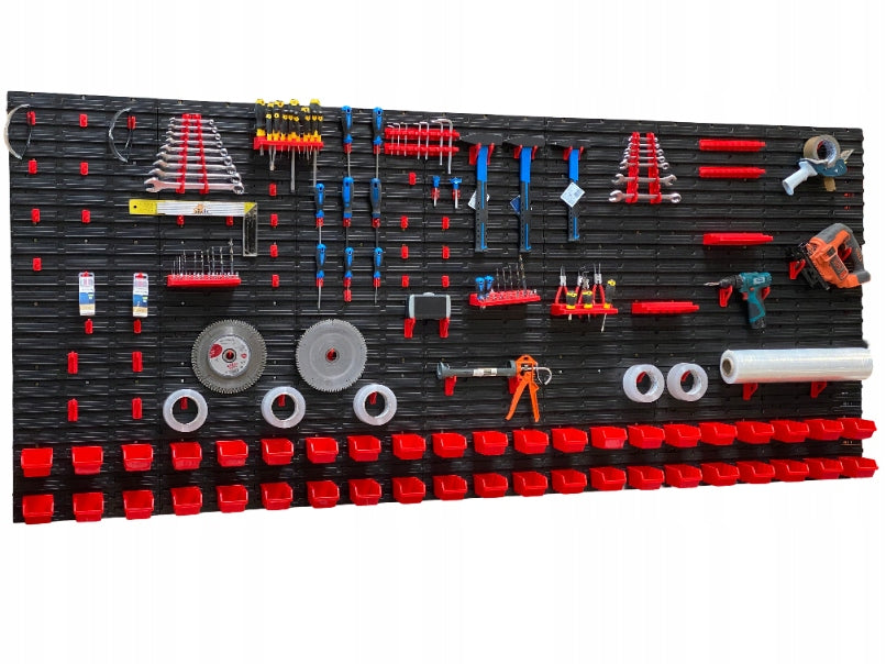Workshop tool board TABLICO 271x117cm stickers cuvette hangers