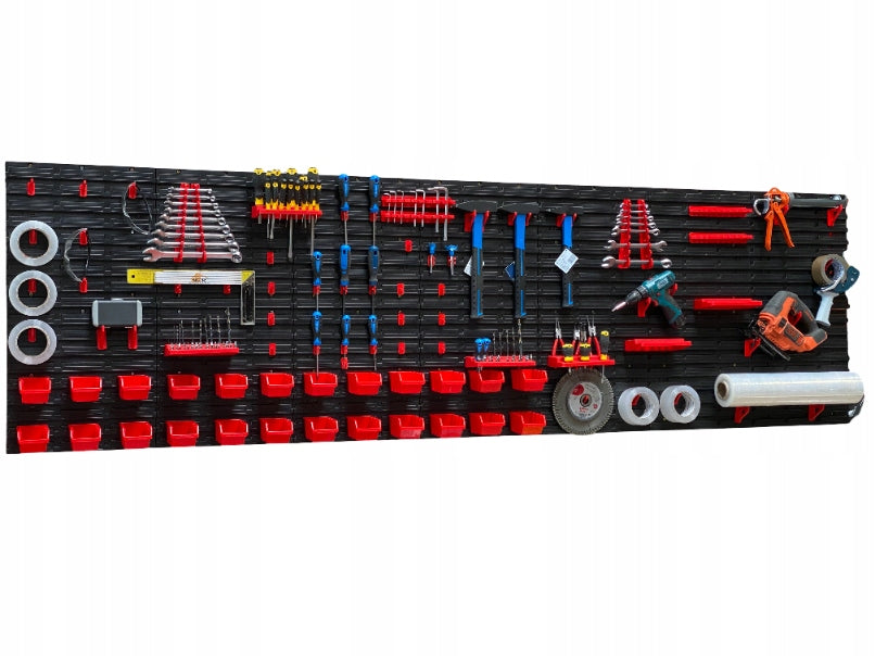 Workshop tool board TABLICO 271x78cm stickers + cuvettes