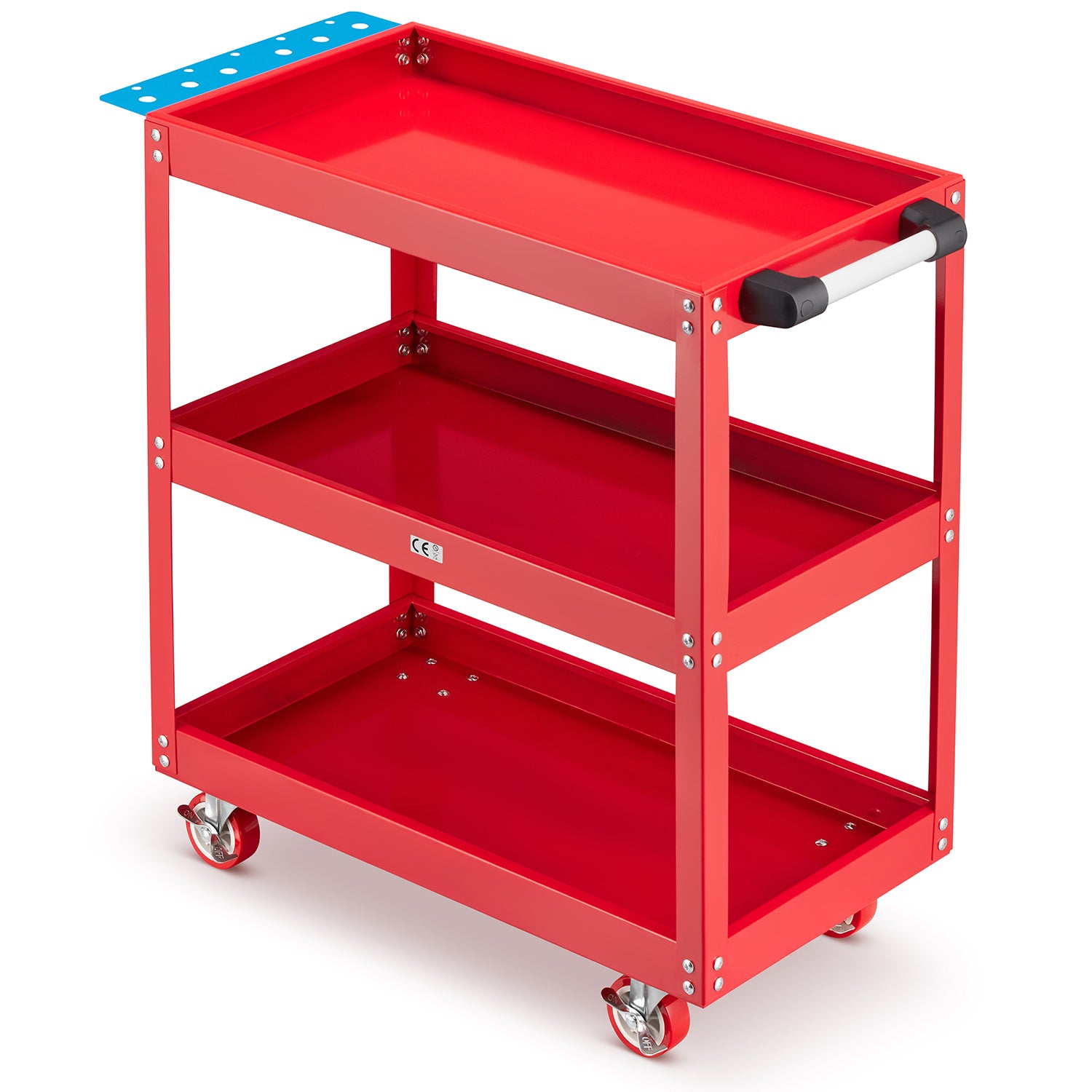 Workshop tool trolley shelf HIGHER 175kg Additional features additional support wheels wheel lock brake