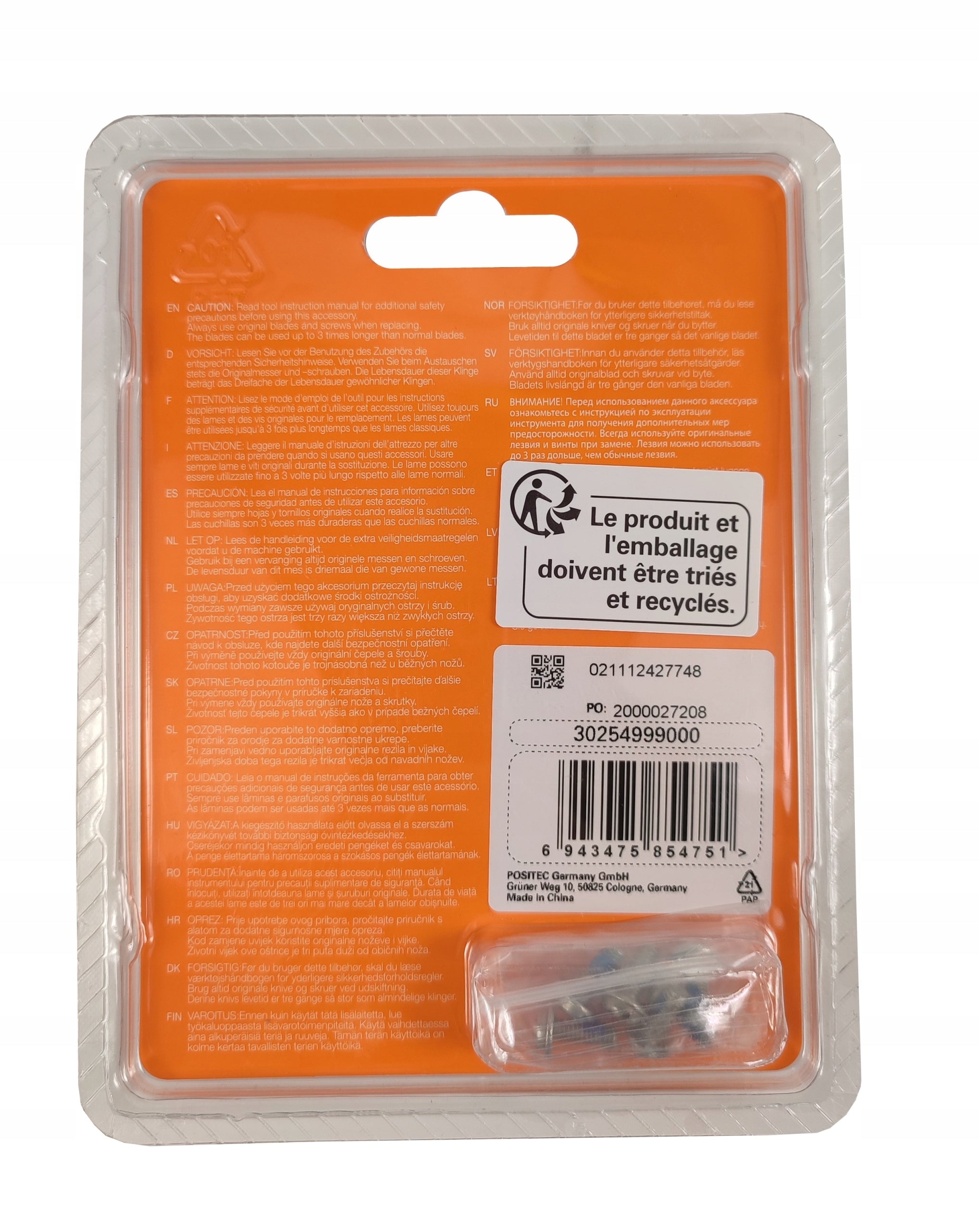 Worx PREMIUM blades for Landroid mowing robots cutting knives 6 pcs WA0789 Packaging status original