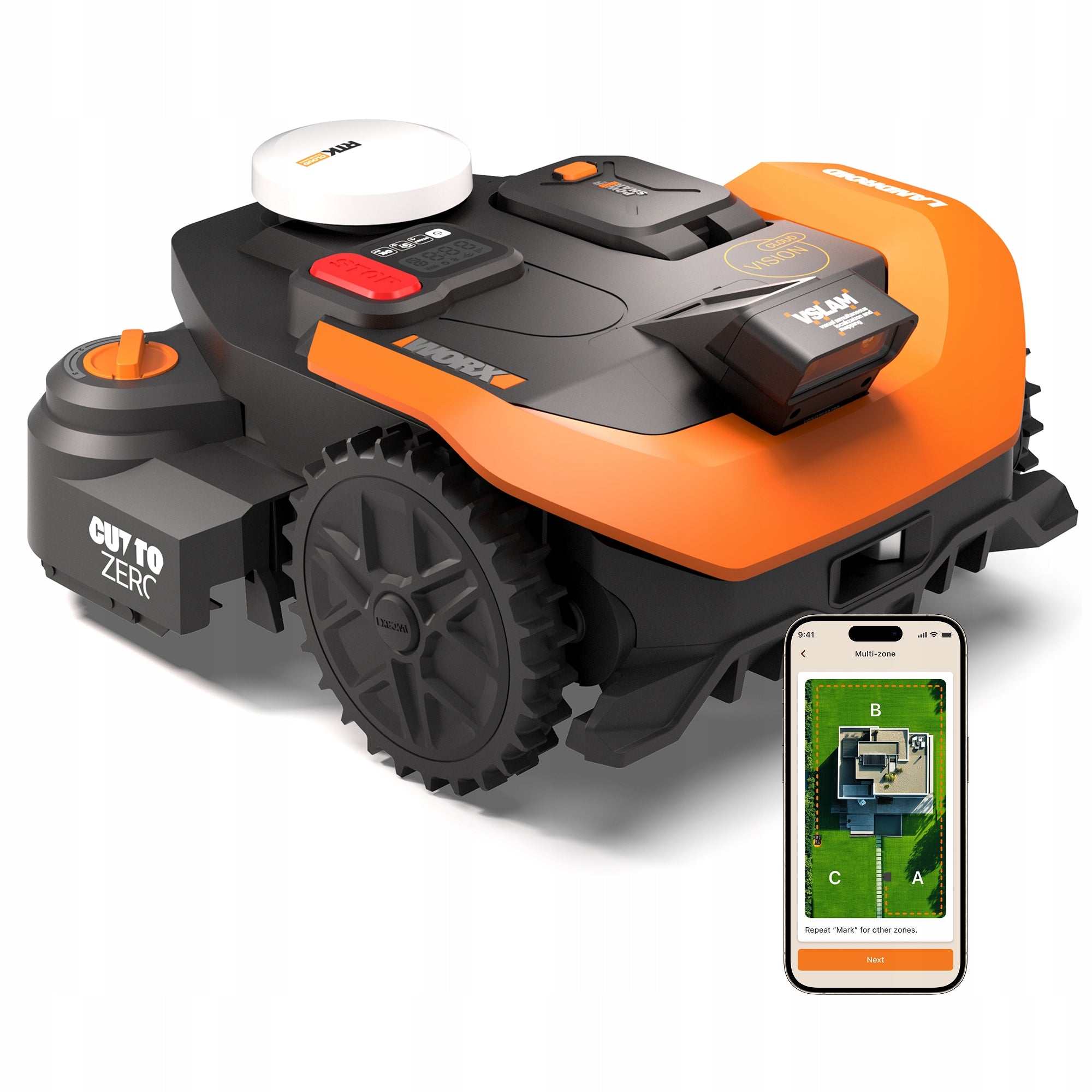 Worx Vision Cloud RTK V-SLAM 1800 m2 WR318E