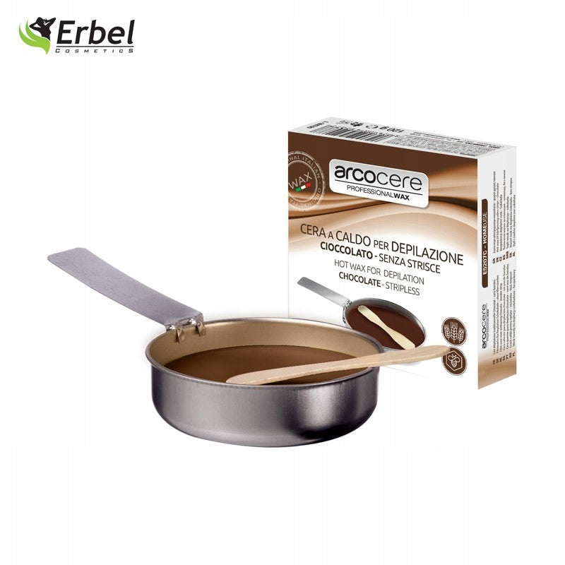 Epilationswachs mit Pfanne Arcocere Cera A Caldo Chocolate, 120 g 
