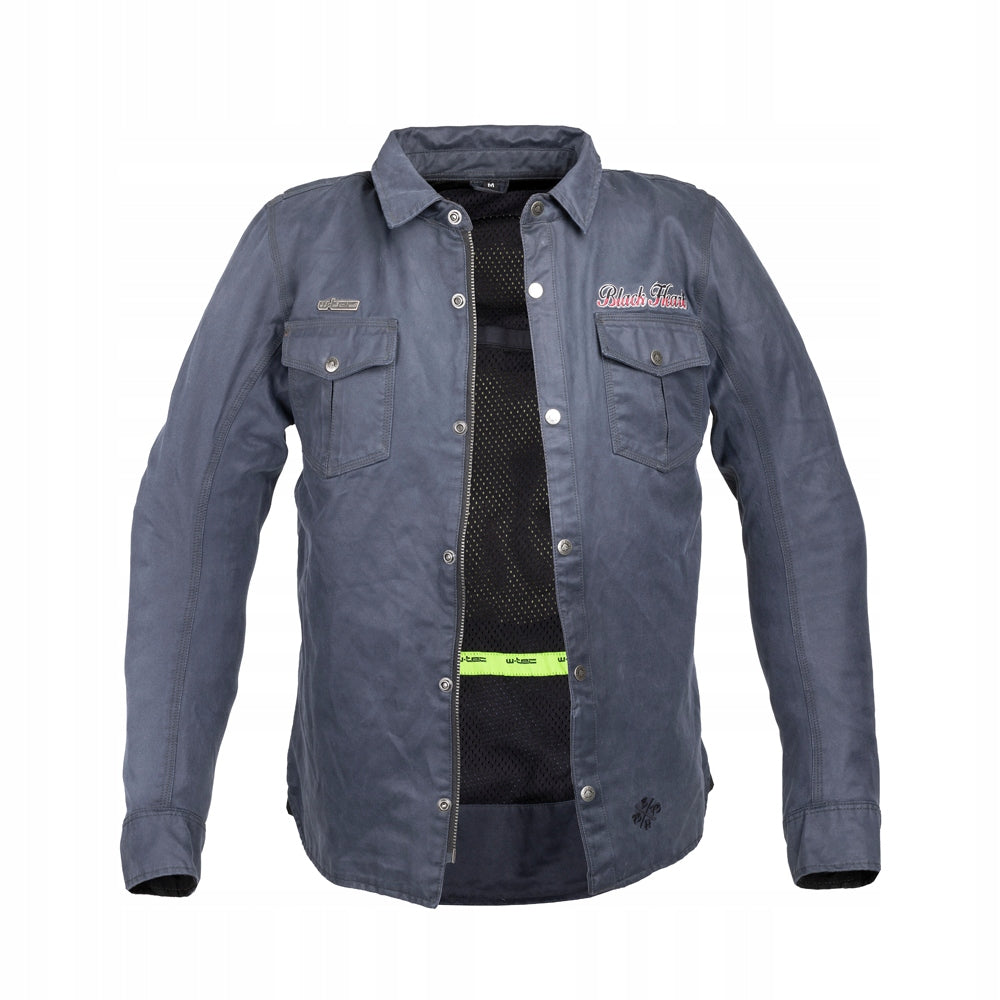 Hemd für Herren W-TEC Black Heart Ramon 21126, blau 