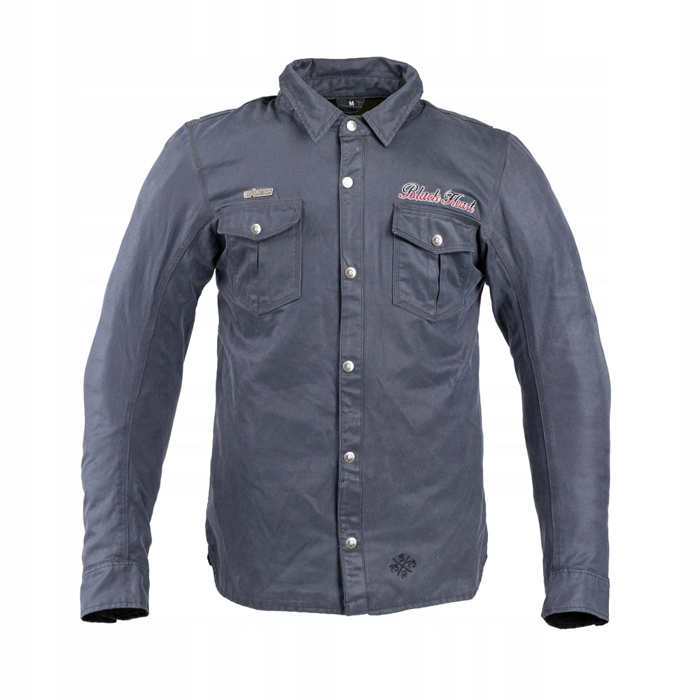 Hemd für Herren W-TEC Black Heart Ramon 21126, blau 