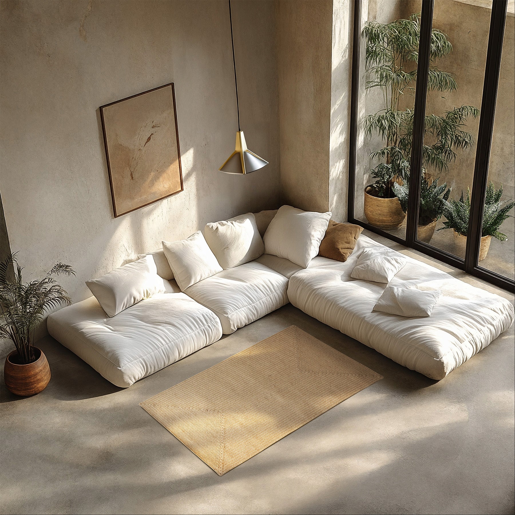 Woven Jute Rug Vibe, Boho Style Manufacturer code 405799