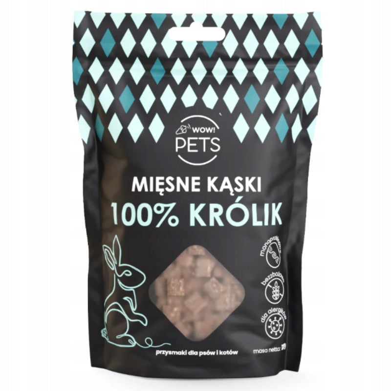 Wow!Pets Meat Bites 100% Rabbit Treat For Dog 120g