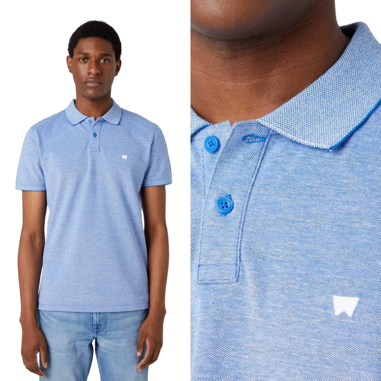 Poloshirt für Herren Wrangler, blau 