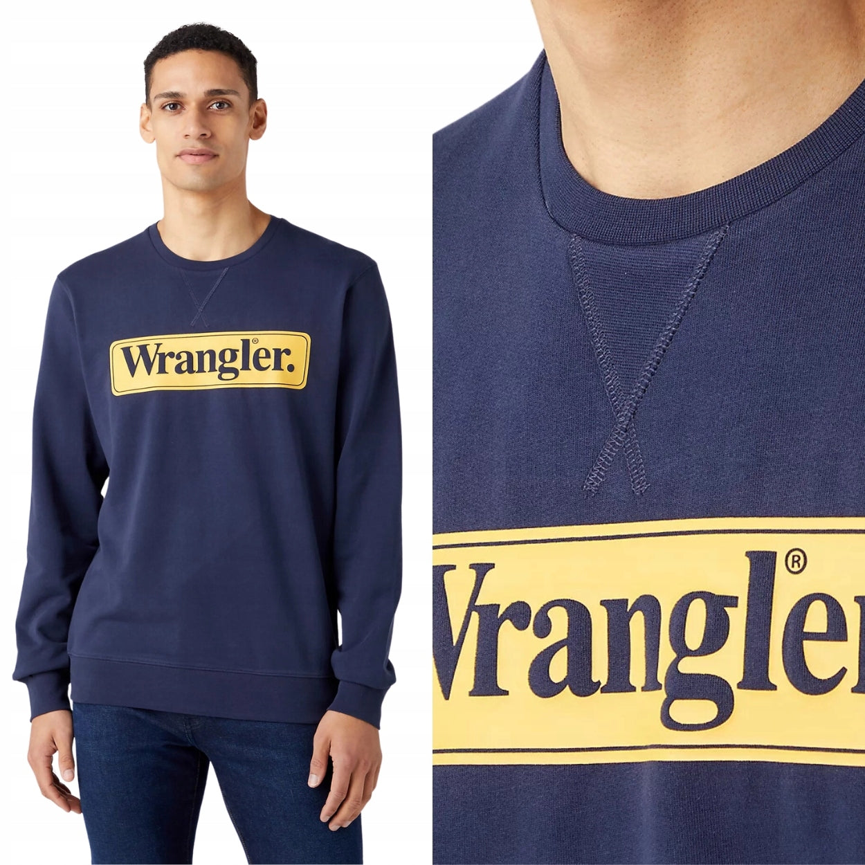 Pullover für Herren Wrangler 112341196, blau 