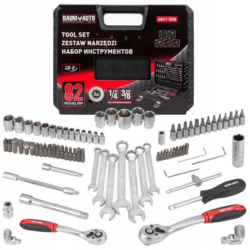 Wrench Tool Kit Ratchet Cap Tool Case 4-22mm 82el