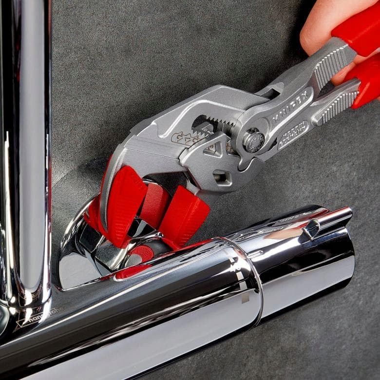 Wrench pliers for fittings 180mm 2in1 + soft overlays KNIPEX Manufacturer code 8603180+2N