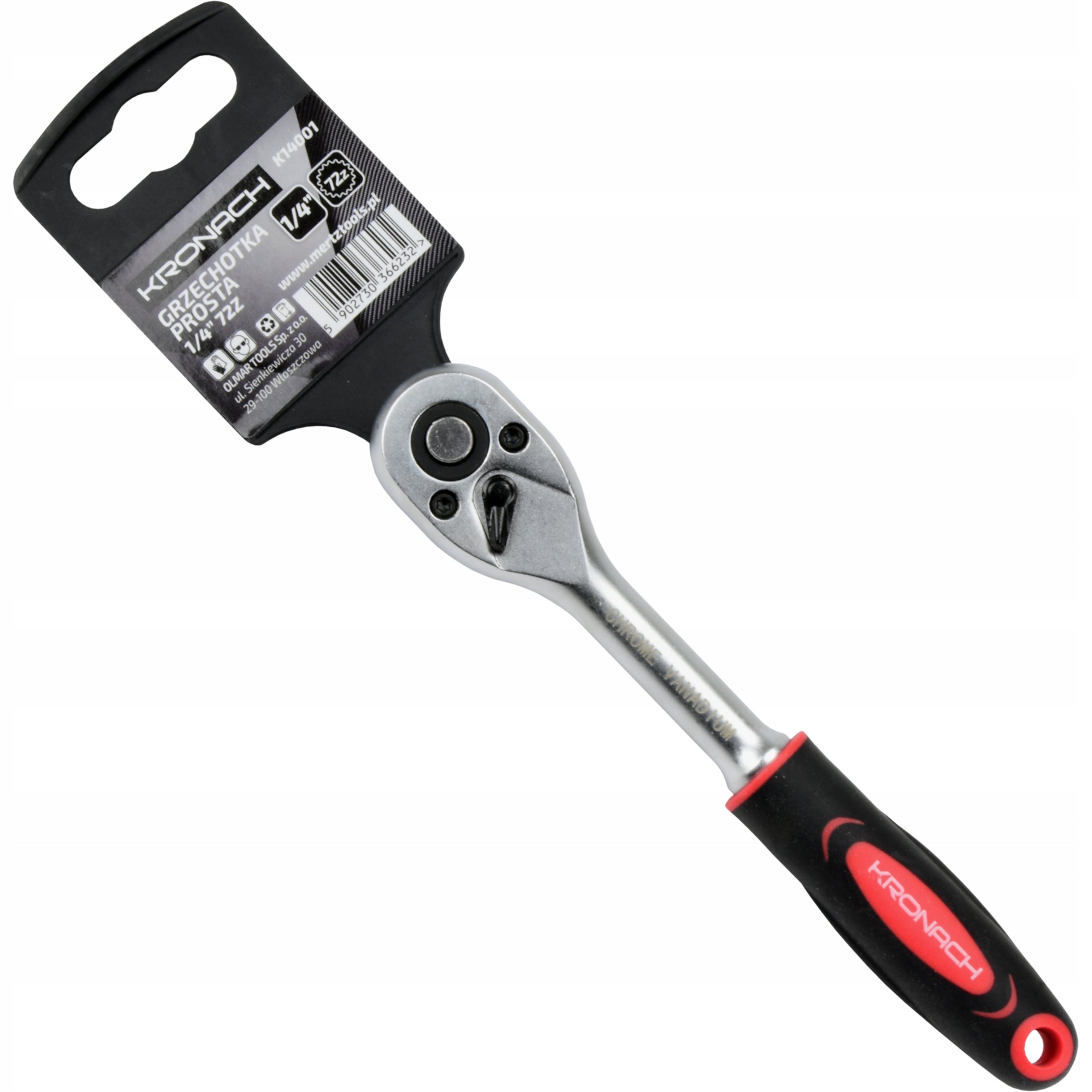 Wrench ratchet Kronach socket for socket bits K14001 1/4" 72 teeth Cr-V Packaging status original