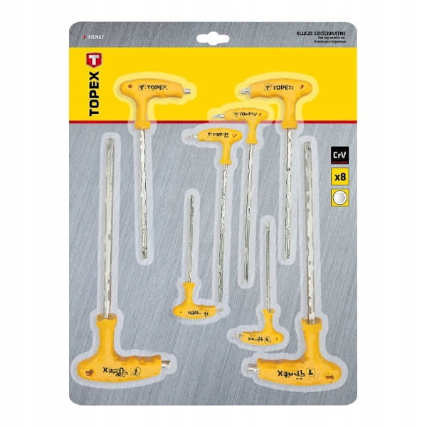 Wrench set TOPEX 35D967 T 2 - 10 mm Product weight with unit packaging 0.15 kg