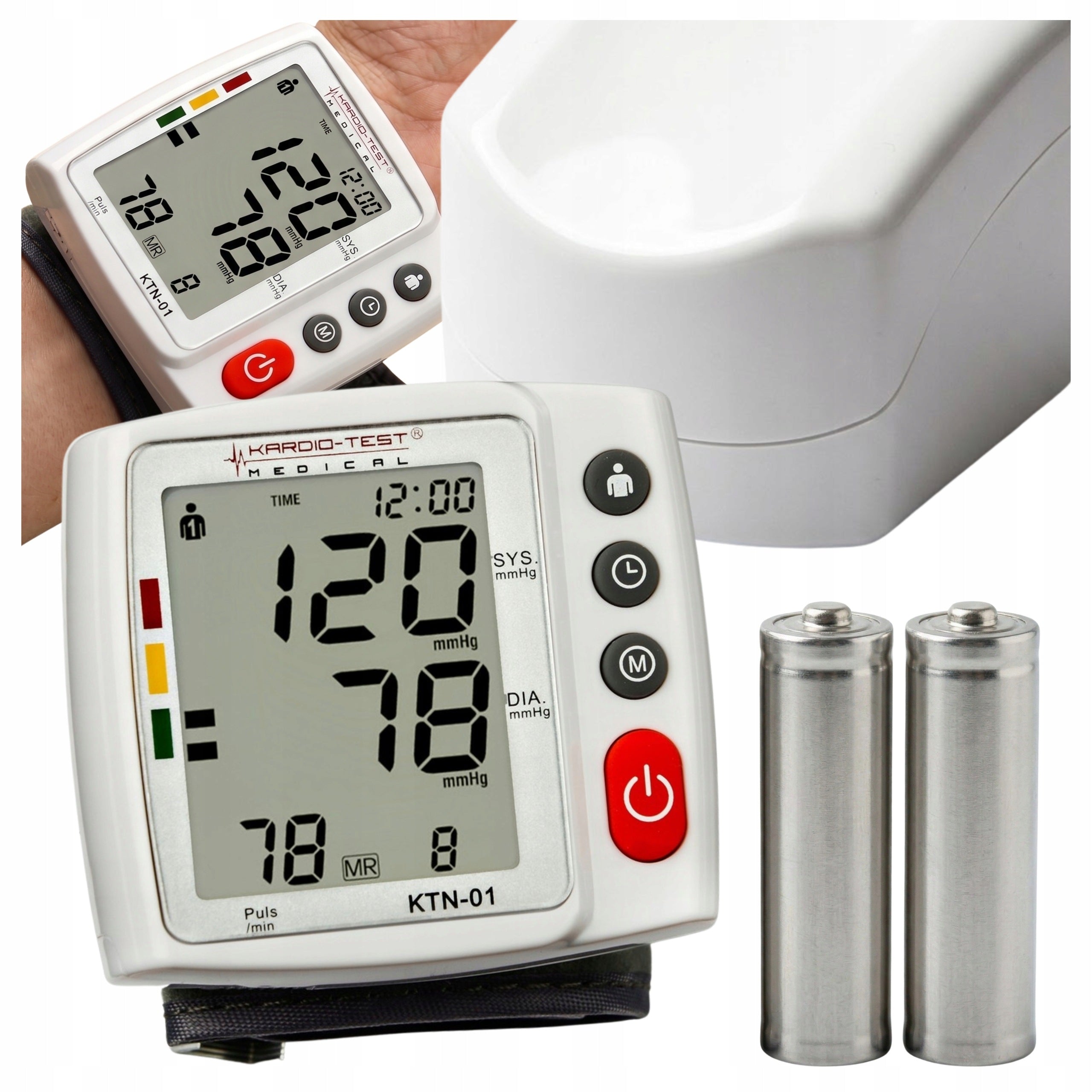 Wrist Blood Pressure Monitor Automatic ARRHYTHMIA Memory 2x120 for Wrist
