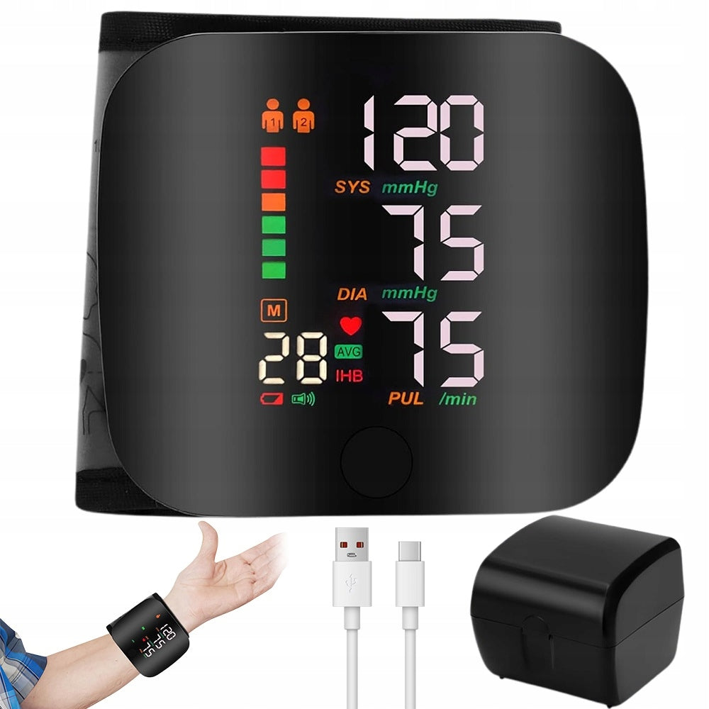 Wrist Blood Pressure Monitor Electronic Speaks Packaging status original