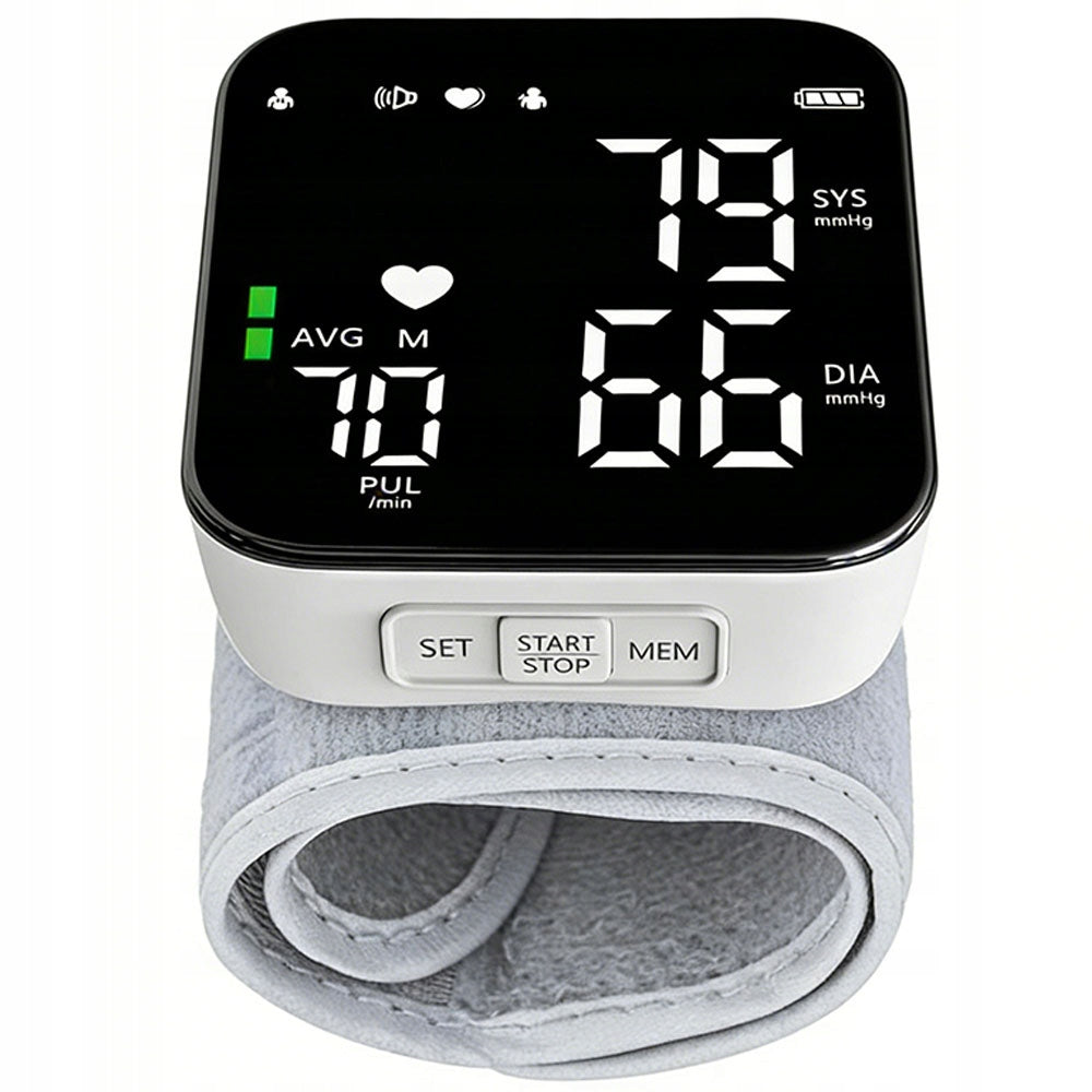 Wrist Blood Pressure Monitor Electronic Wrist Sleek 180BPM Gift