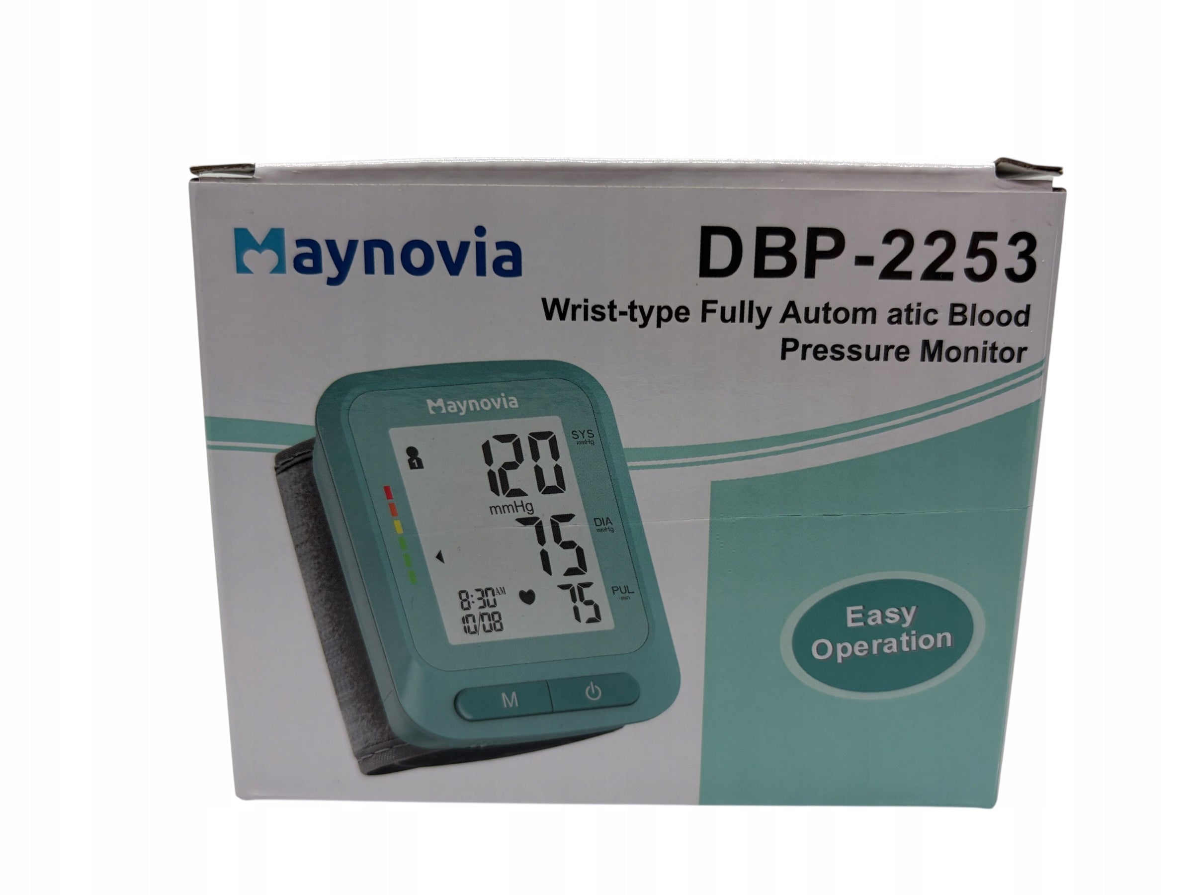 Wrist Blood Pressure Monitor MAYNOVIA DBP-2253 Automatic LCD Heart Rate Measurement