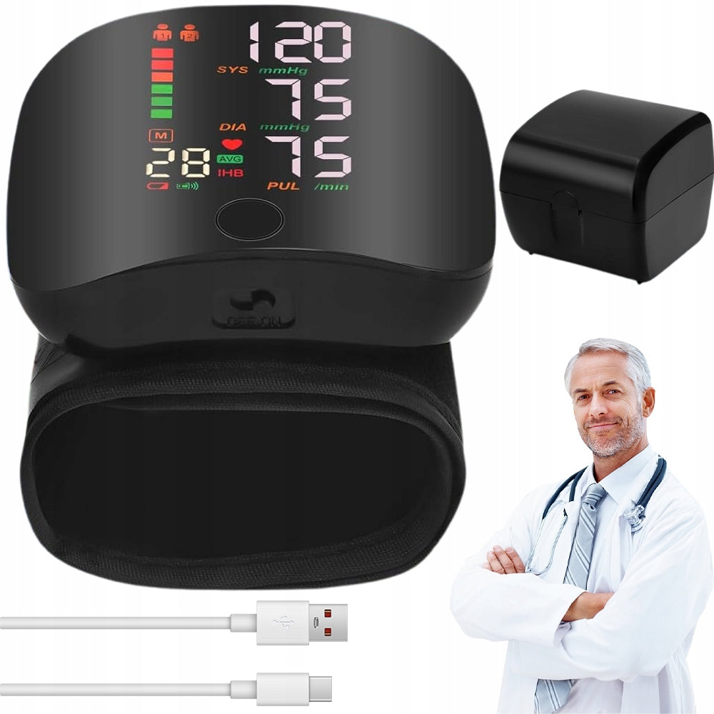 Wrist Blood Pressure Monitor Portable Touch