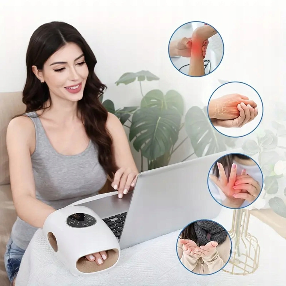 Wrist Hand Massager For Massage Vibration Massage Compression Heating Packaging status original