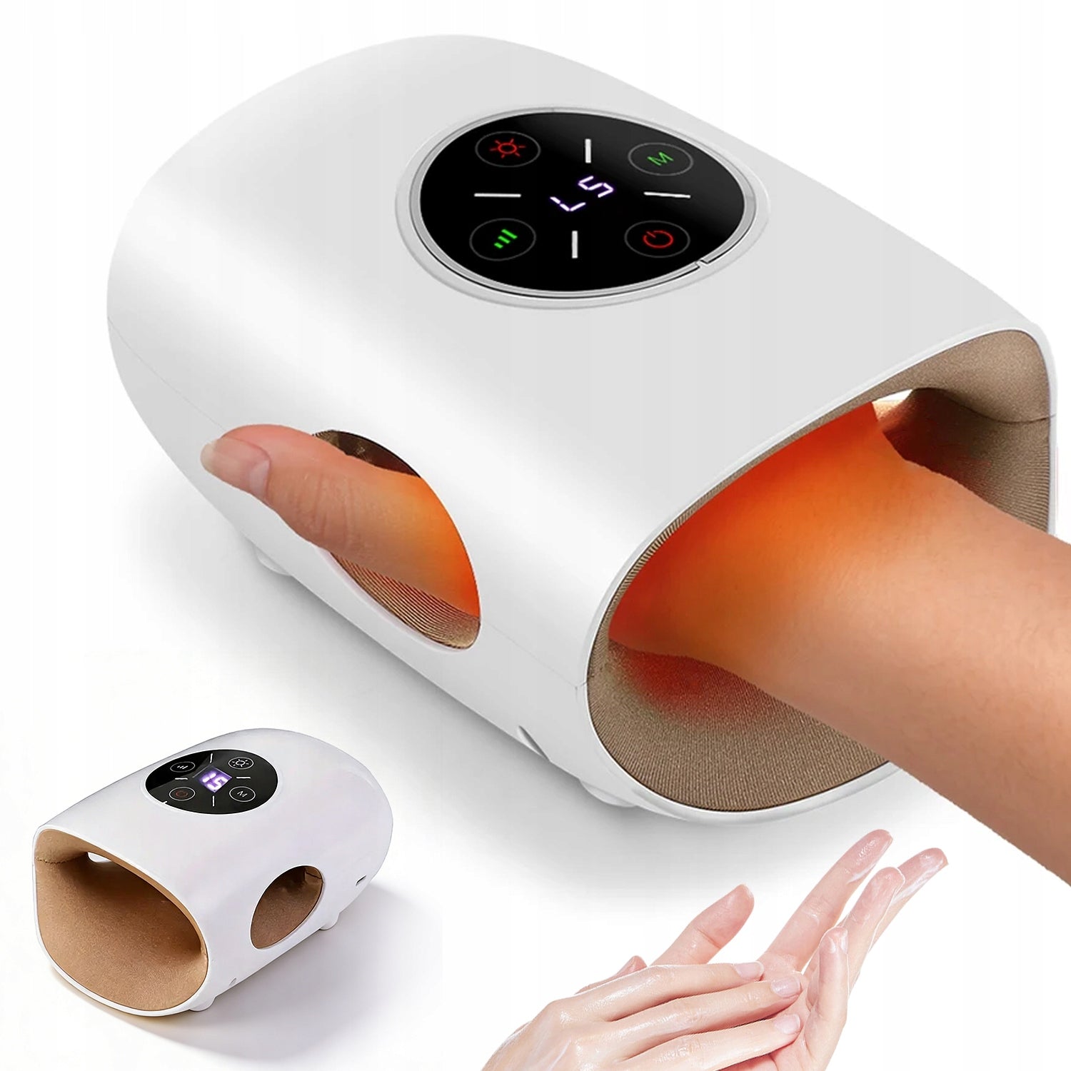 Wrist Hand Massager For Massage Vibration Massage Compression Heating