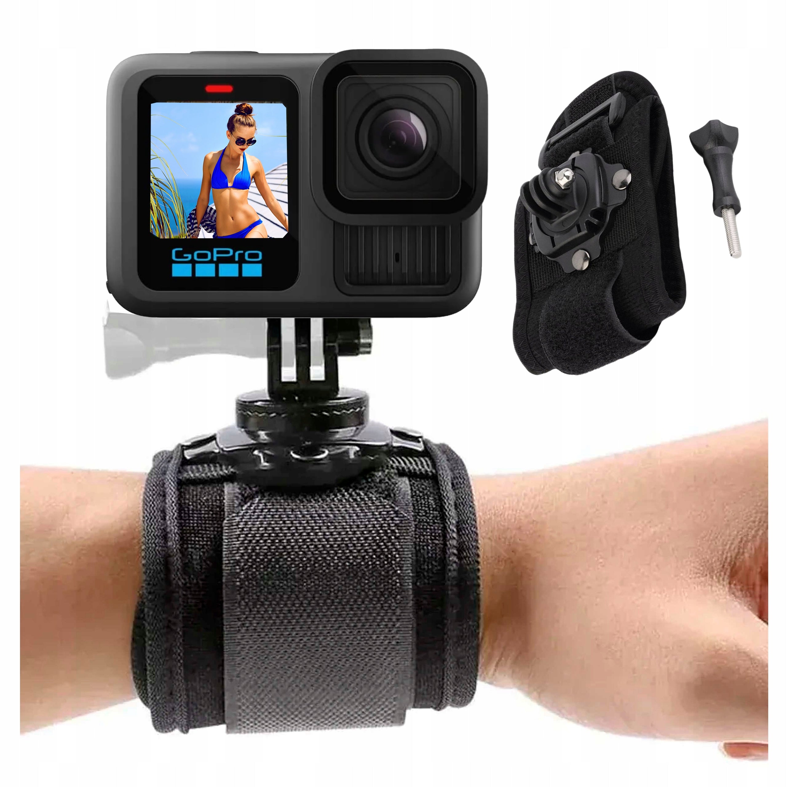 Wrist Mount 360 for GoPro DJI Insta360 Sports Camera Band