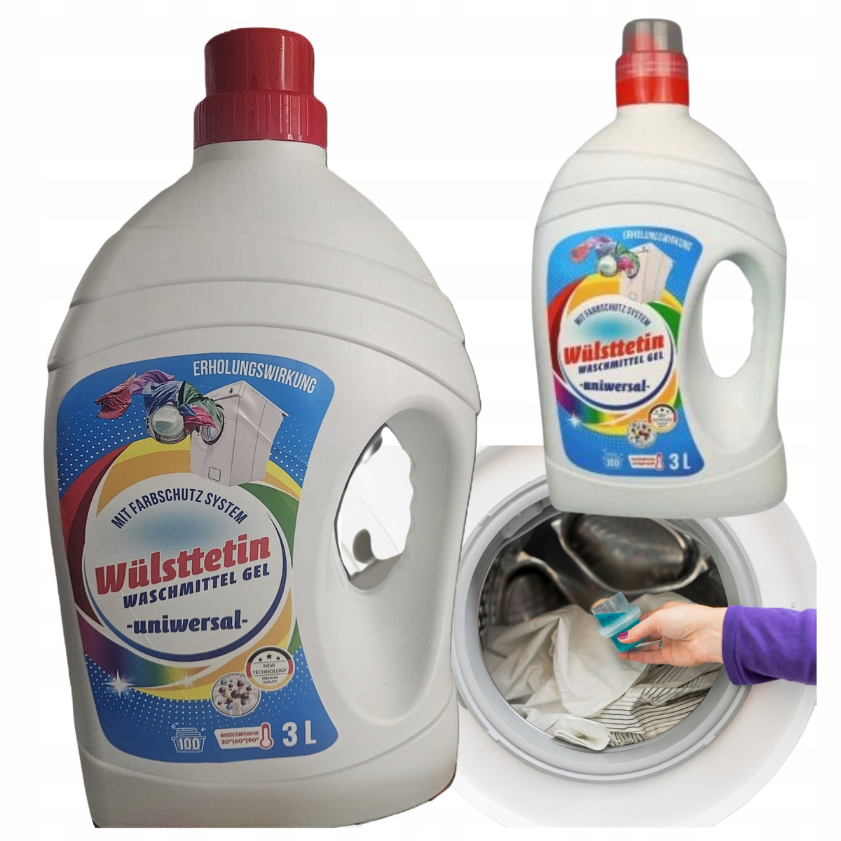 Wülsttetin Washing Gel Universal For Clothes Protection 100 Washes 3L