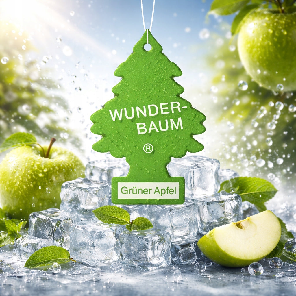 Wunder Baum Scent Christmas Tree Pendant For Car GREEN APPLE Manufacturer's catalog number 23-054
