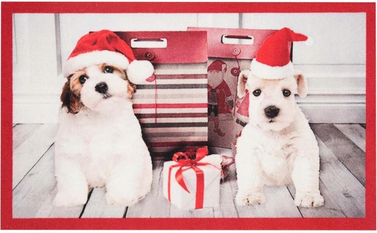 Hanse Home Fußmatte Christmas Dogs I, 45x75 cm 