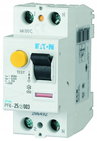 Automatischer Leckstromschalter - Relais Eaton PF6-25/2/003 