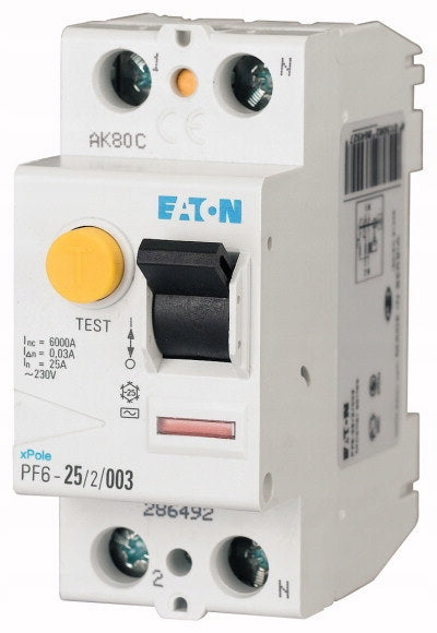 Automatischer Leckstromschalter - Relais Eaton PF6-25/2/003 