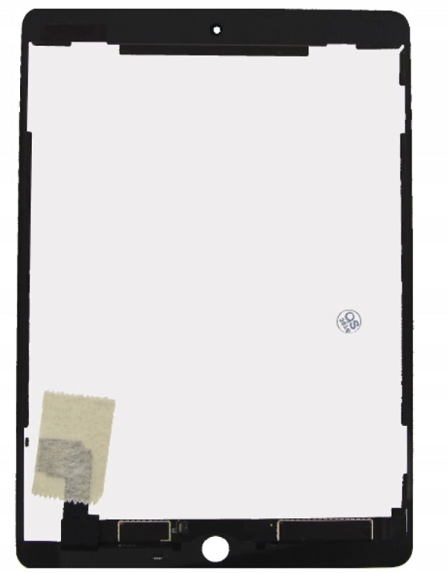 Ersatzteil für die schwarze Bildschirmeinheit des iPad Air 2 (2014). 