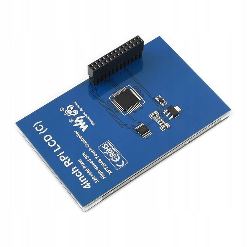 Waveshare Touch-Resistive Display für Raspberry Pi Mikrocomputer – LCD TFT 4'' (C) 