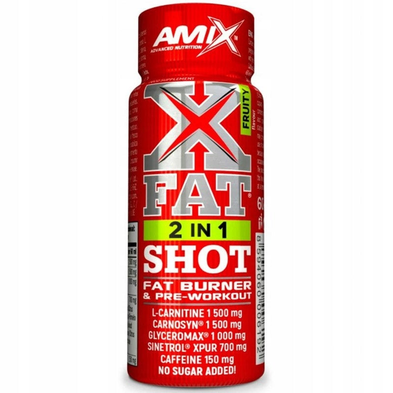 X-Fat 2 in 1 Shot Box 20x60ml Expiration date at least 1 year from the date of purchase
